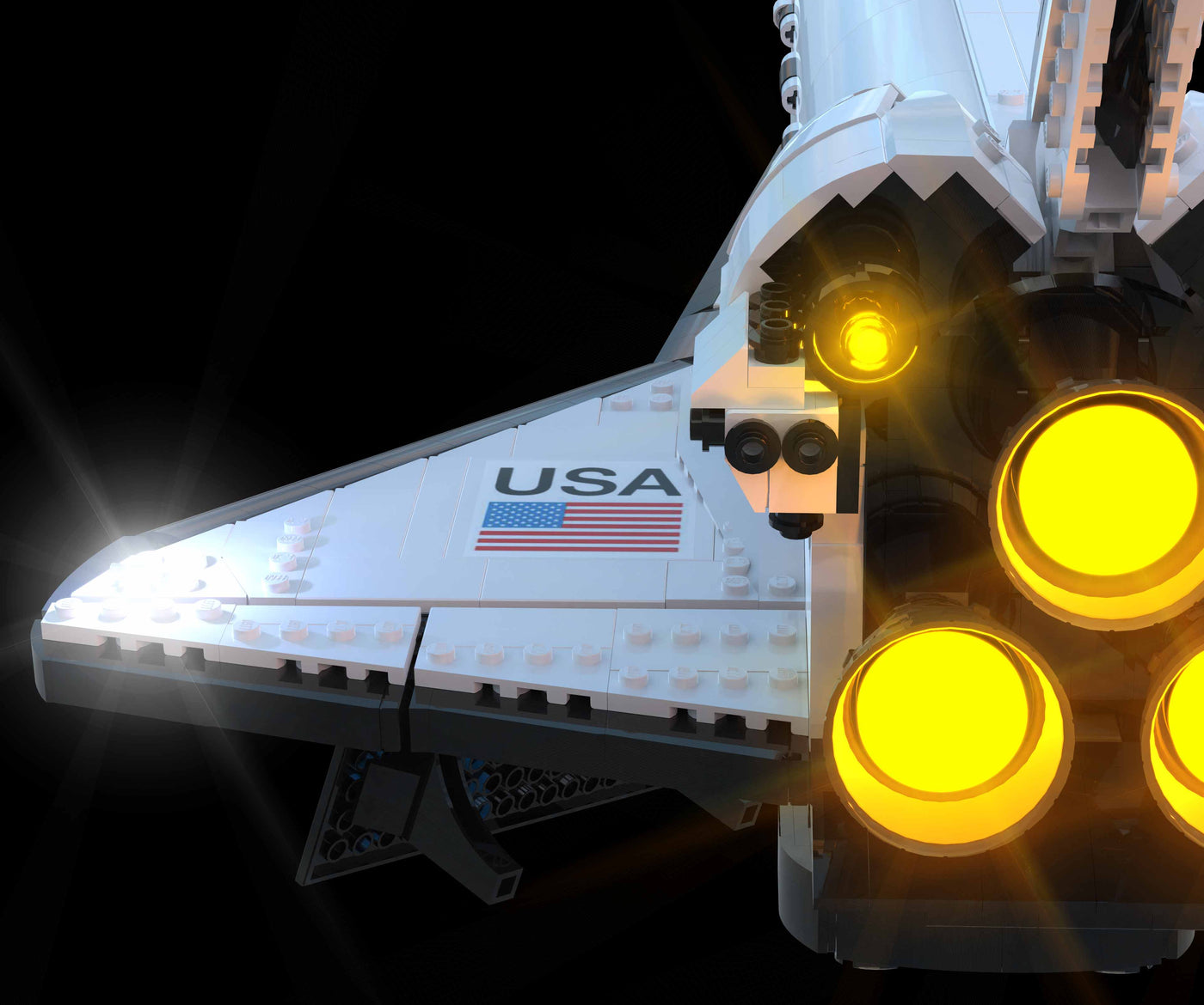 NASA Space Shuttle Discovery #10283 Light Kit | Night Mode