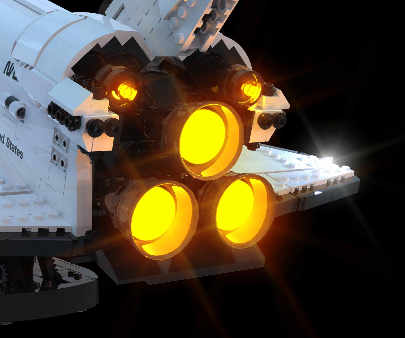 NASA Space Shuttle Discovery #10283 Light Kit | Night Mode