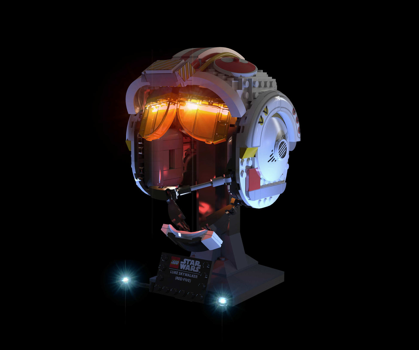 Star Wars Luke Skywalker (Red Five) Helmet #75327 Light Kit | Night Mode