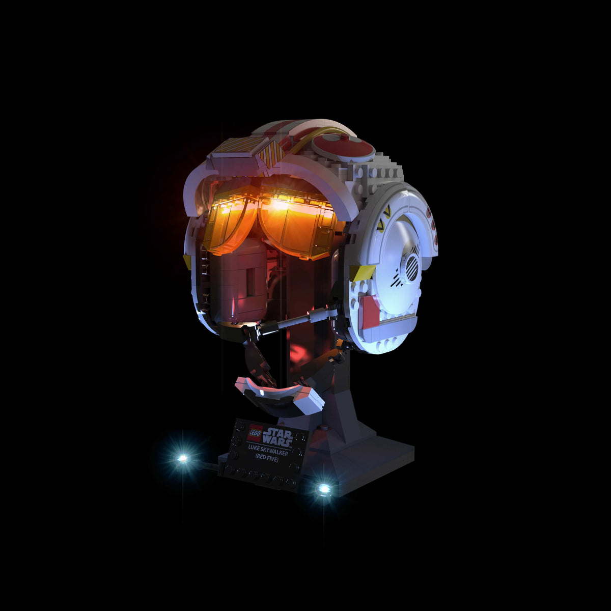 Star Wars Luke Skywalker (Red Five) Helmet #75327 Light Kit | Night Mode