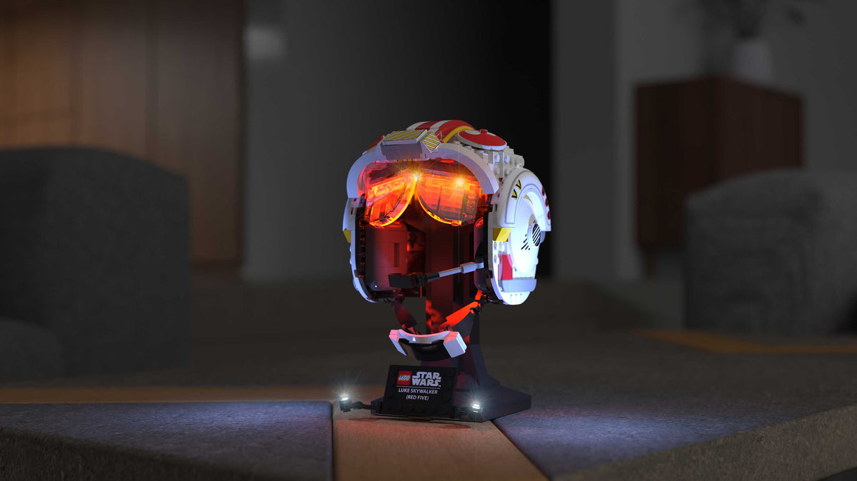 Star Wars Luke Skywalker (Red Five) Helmet #75327 Light Kit | Night Mode