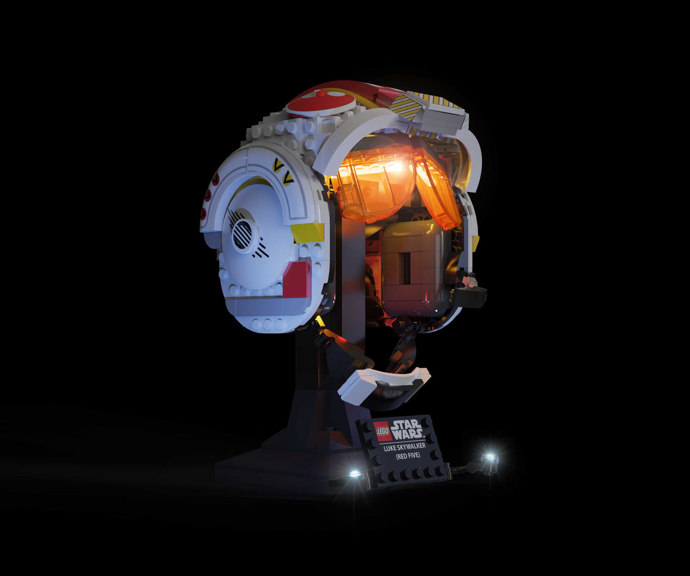 Star Wars Luke Skywalker (Red Five) Helmet #75327 Light Kit | Night Mode